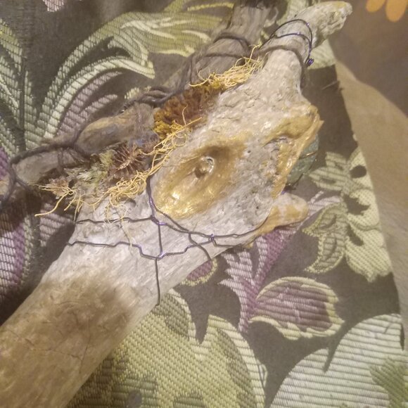 One of a Kind Wand-Handmade with authentic ancient artifact chovihani Stick - Picture 12 of 16